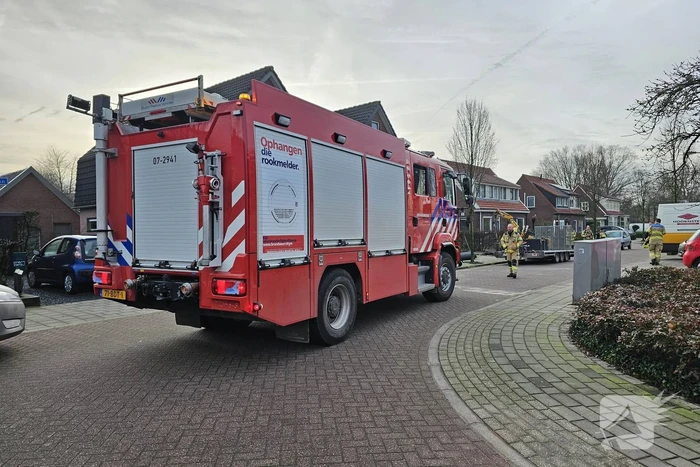 Gasleiding geraakt tijdens werkzaamheden