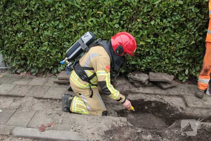 Gaslekkage door graafwerkzaamheden