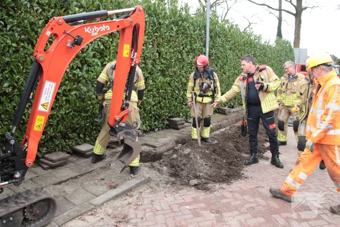 Gaslekkage door graafwerkzaamheden