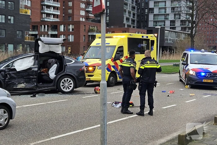 Ernstig ongeval tussen motorrijder en automobilist