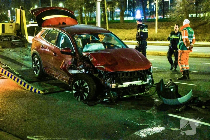 Veel schade bij botsing