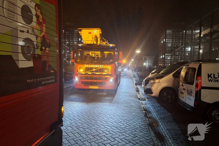 Flinke rookontwikkeling bij brand in woning