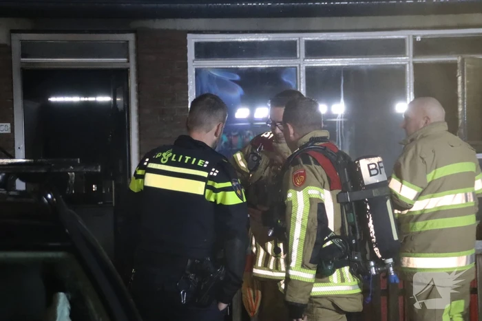 Flinke rookontwikkeling bij brand in woning
