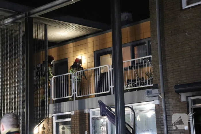 Flinke rookontwikkeling bij brand in woning