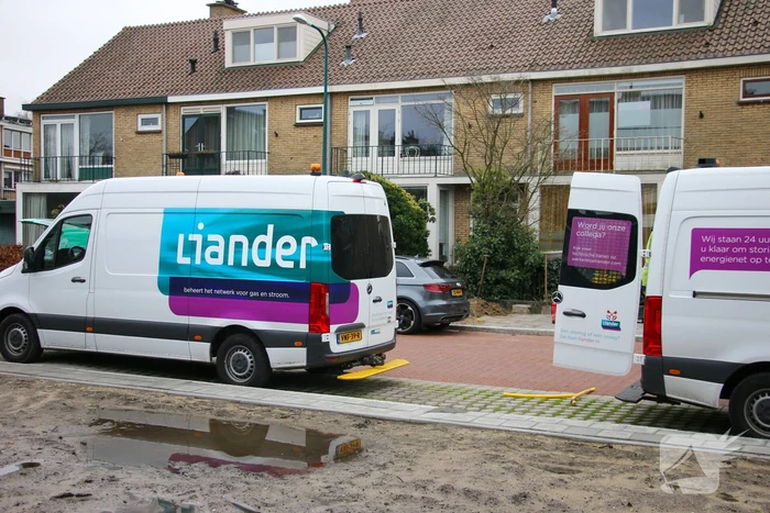 Gasleiding geraakt bij werkzaamheden