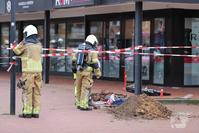Winkelplein afgesloten vanwege gaslekkage