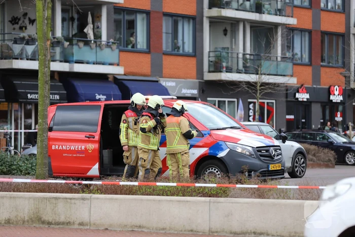Winkelplein afgesloten vanwege gaslekkage
