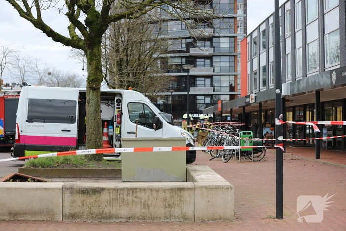 Winkelplein afgesloten vanwege gaslekkage