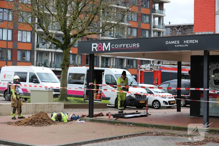 Winkelplein afgesloten vanwege gaslekkage