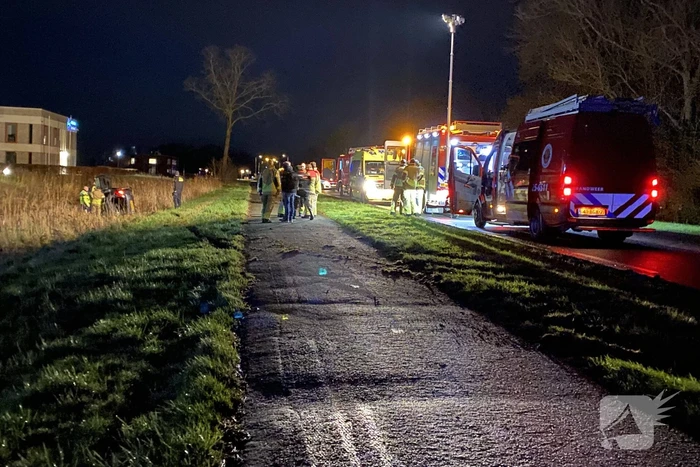 Automobilist raakt van de weg