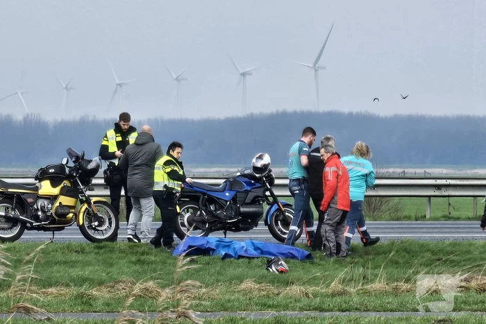 Motorrijder gewond bij ongeval op snelweg