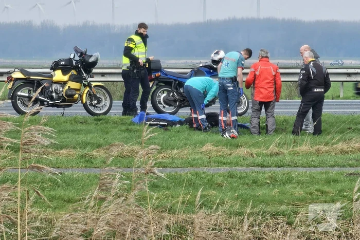 Motorrijder gewond bij ongeval op snelweg