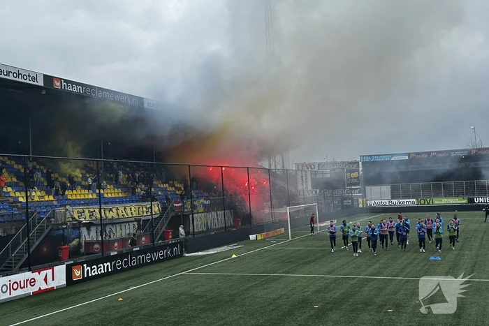 Sfeeractie bij laatste training voor halve finale knvb beker