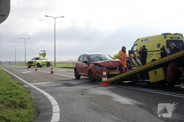 Veel schade bij kop-staartbotsing