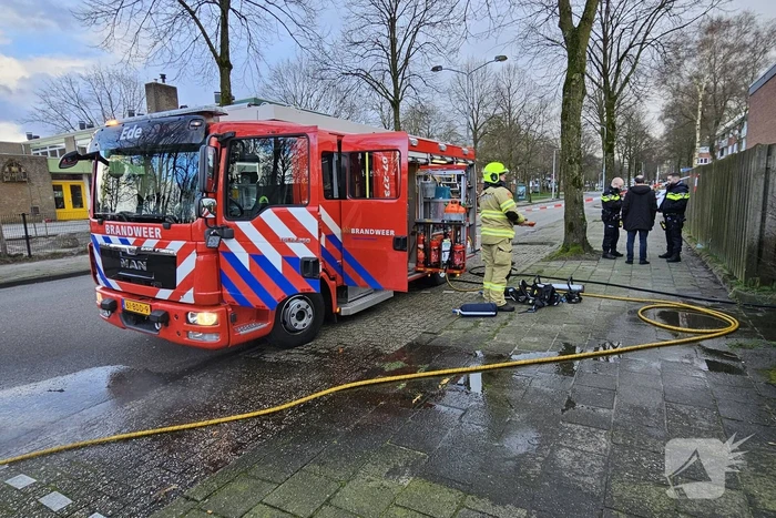 Brand in schuur van woning