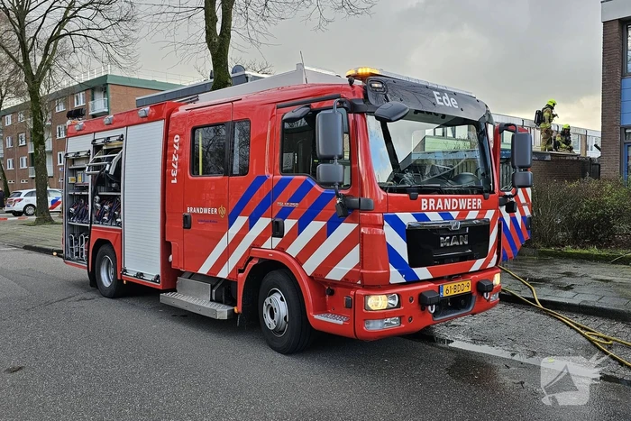 Brand in schuur van woning