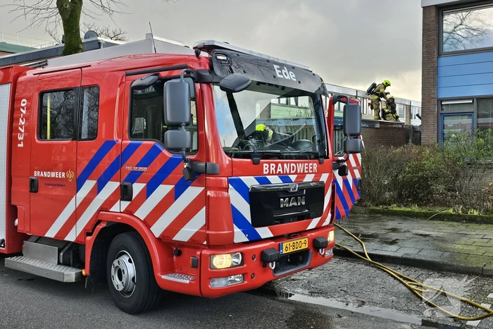 Brand in schuur van woning