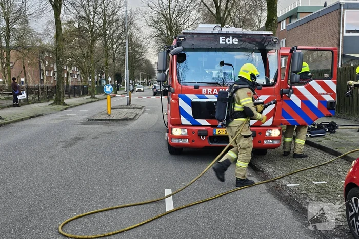 Brand in schuur van woning