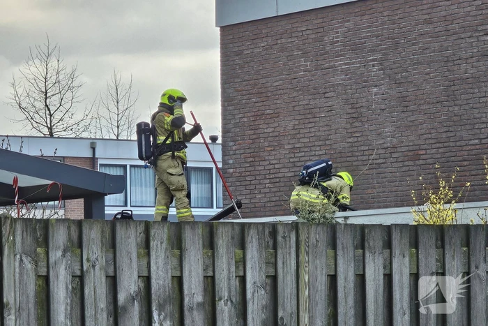 Brand in schuur van woning