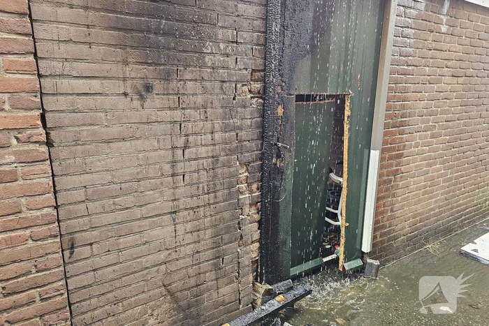 Brand in schuur van woning