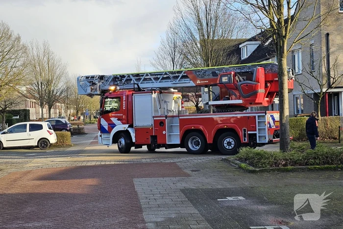 Isolatiemateriaal vat vlam in woning
