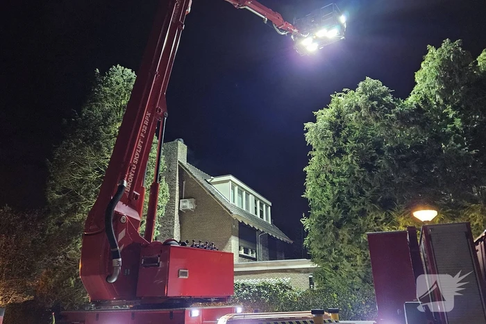 Brandweer ingezet voor brand in een schoorsteen
