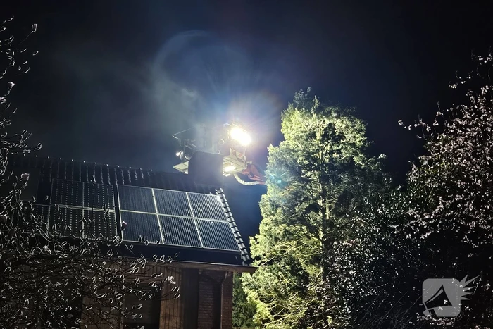 Brandweer ingezet voor brand in een schoorsteen