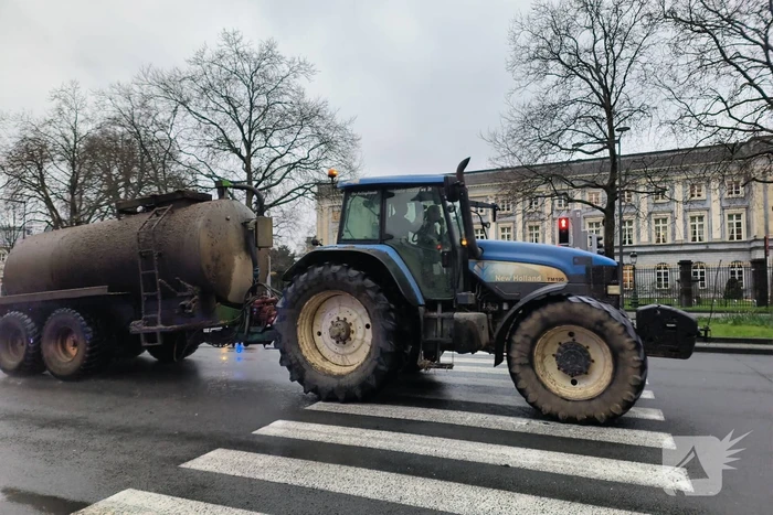 Boeren trekken richting euro parlement