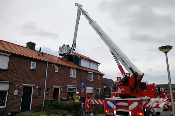 Brandweer ingezet voor brand in schoorsteen