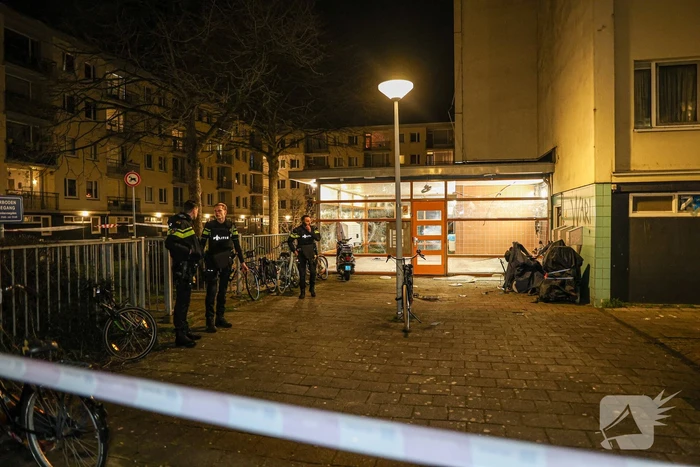 Grote schade aan portiek na explosie