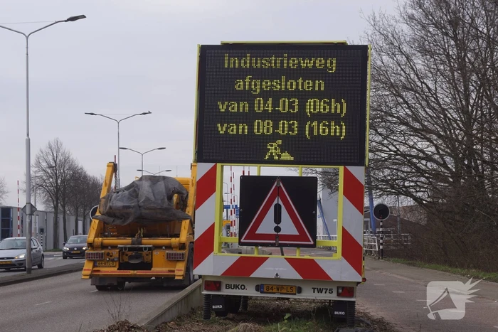 Weg meerdere dagen dicht vanwege wegwerkzaamheden