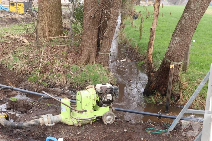 Waterleiding gesprongen bij werkzaamheden