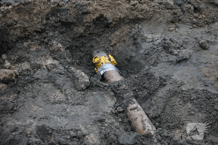 Gasleiding geraakt bij werkzaamheden