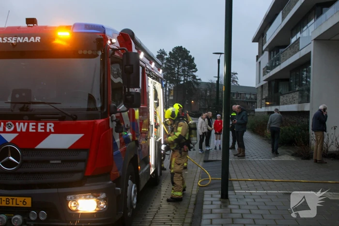 Rookontwikkeling in garage van flat