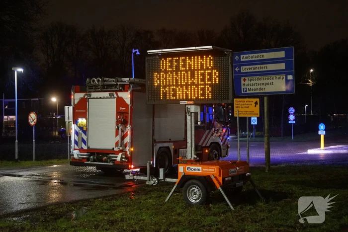 Grote brandweeroefening bij Meander Medisch Centrum