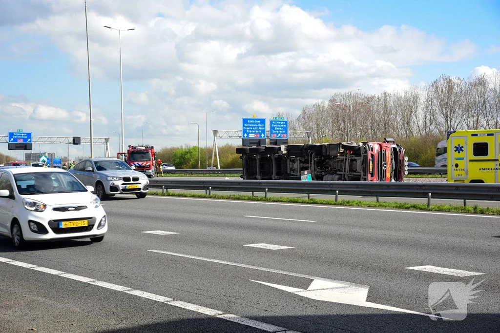 Rijksweg A15 L 62,5 112 melding Ridderkerk 