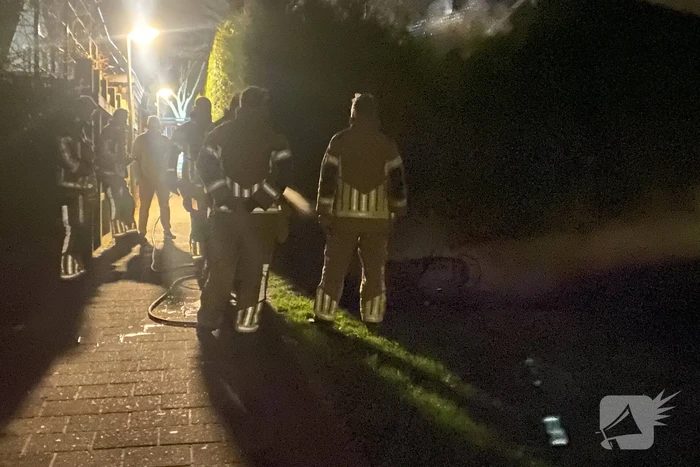 Scooter verwoest door brand