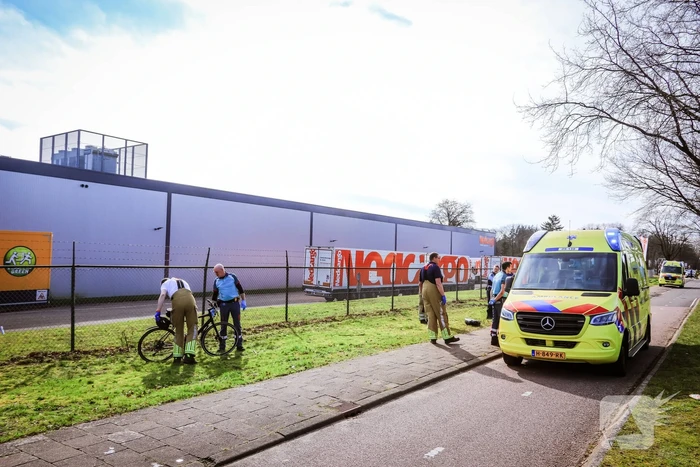 Traumahelikopter landt voor incident met wielrenner