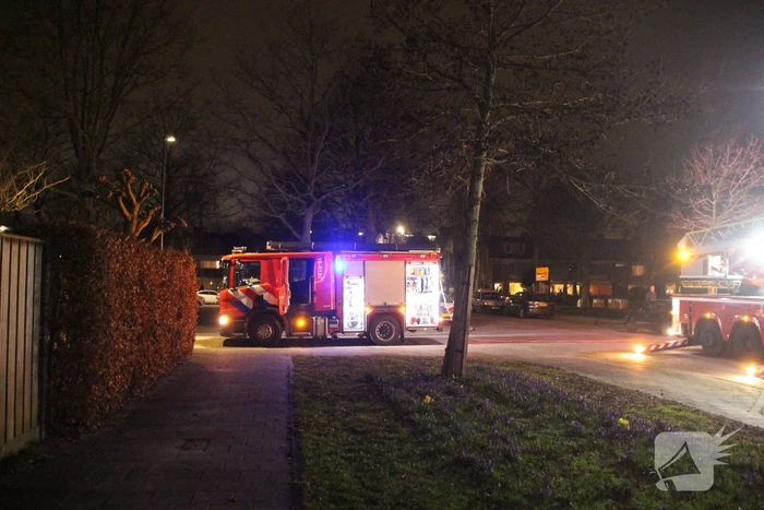 Flinke rookontwikkeling bij brand in schoorsteen