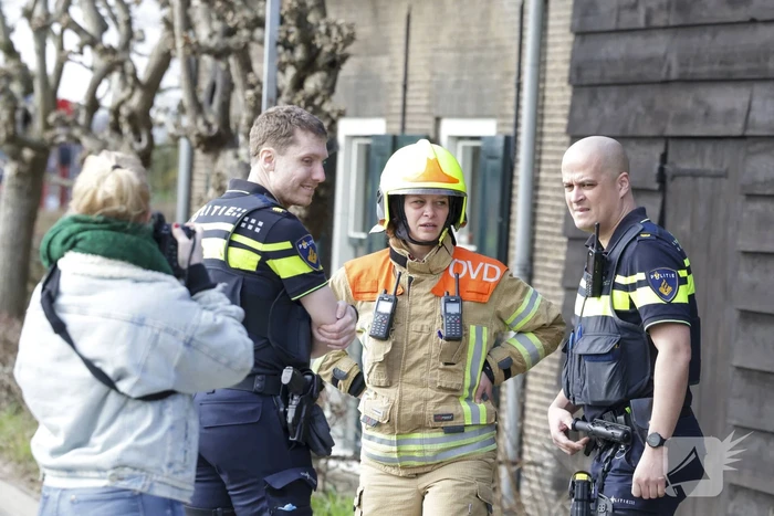 Straat afgezet door gaslekkage