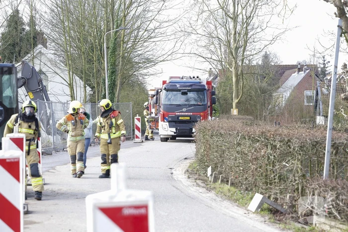 Straat afgezet door gaslekkage