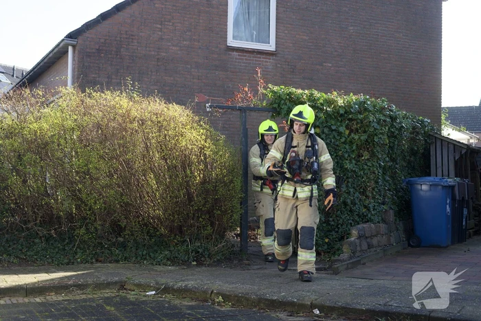Vuilverbranding in tuin aangezien voor buitenbrand