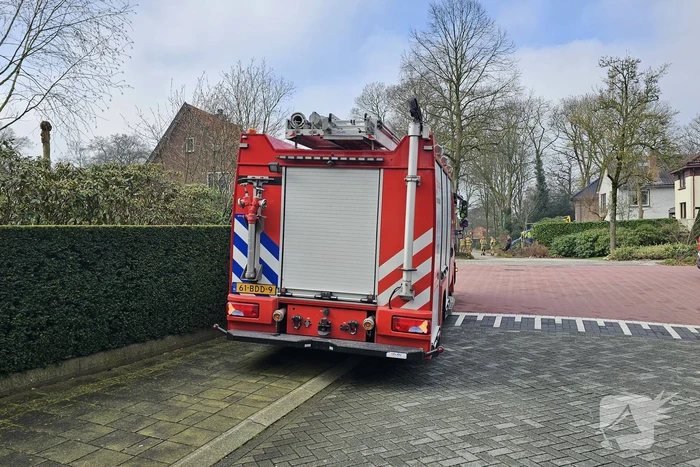 Gasleiding in tuin geraakt door graafwerkzaamheden
