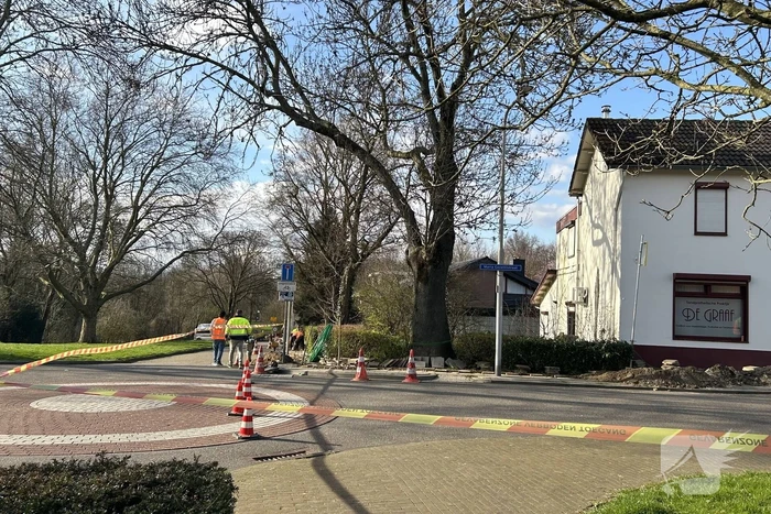 Gasleiding geraakt tijdens aanleg glasvezel