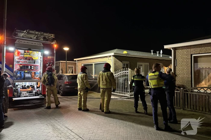 Vlam slaat in gasfles tijdens aansluiten