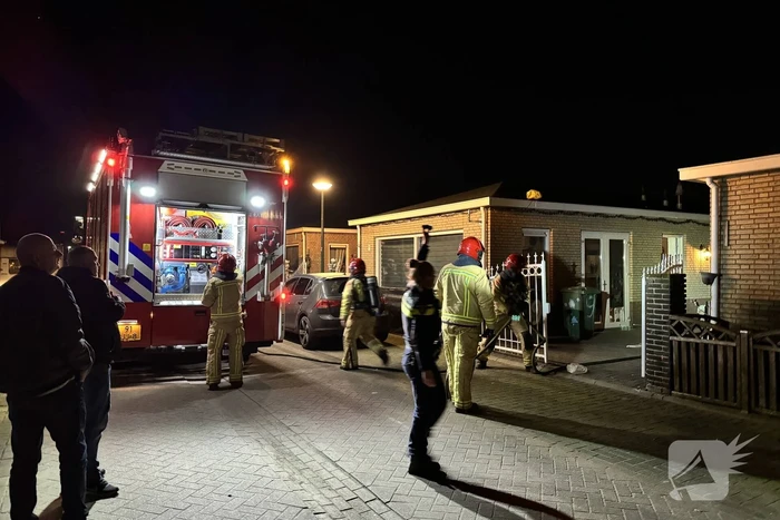 Vlam slaat in gasfles tijdens aansluiten