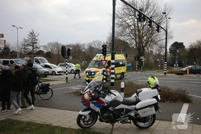 Fietser gewond bij botsing met scooterrijder