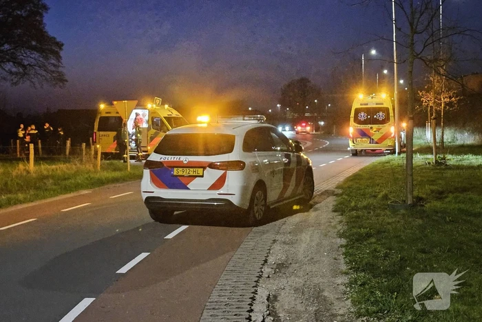 Traumahelikopter landt voor medische noodsituatie in huis