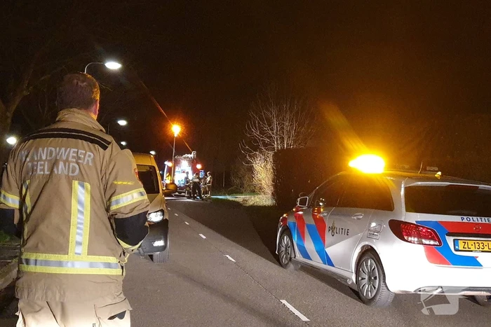 Uitslaande brand bij volkstuinencomplex