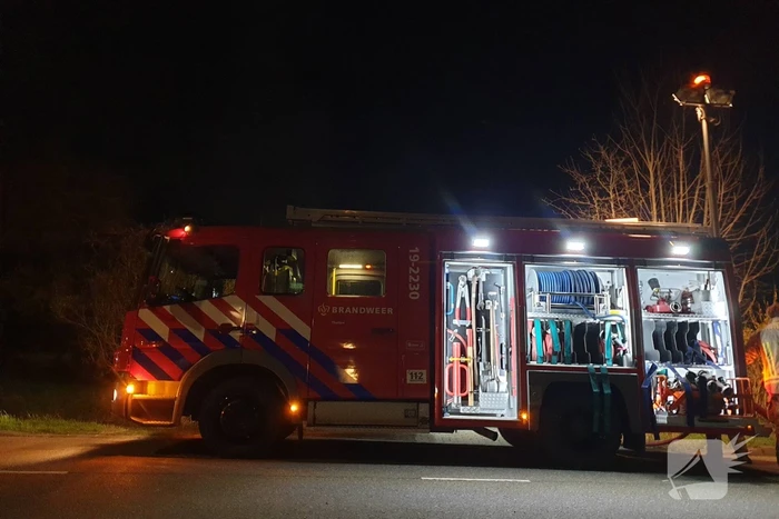 Uitslaande brand bij volkstuinencomplex